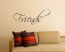Quotes - Friends Quote Wall Stickers Vinyl Friend Lettering Wall Decal